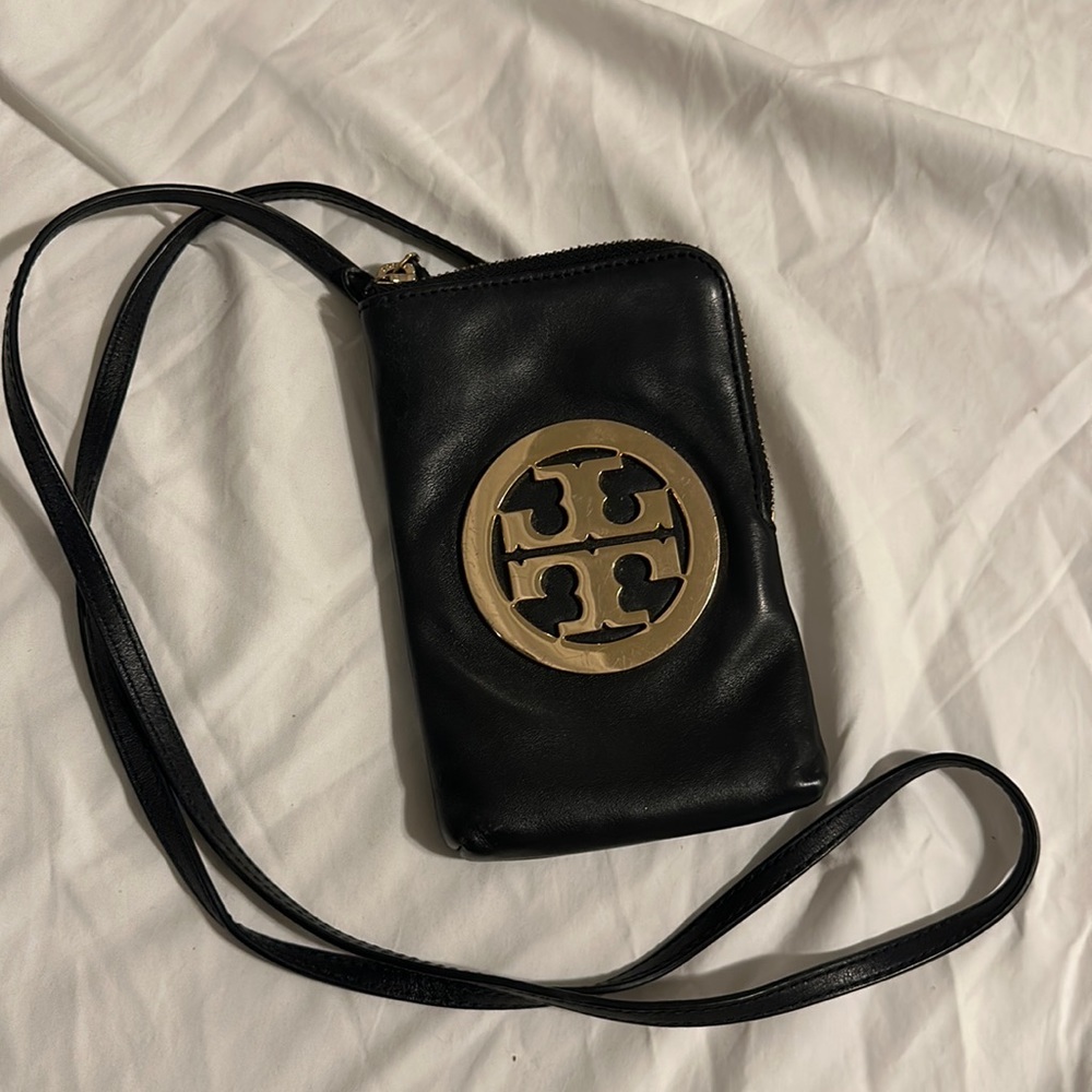 Tory burch leather phone crossbody